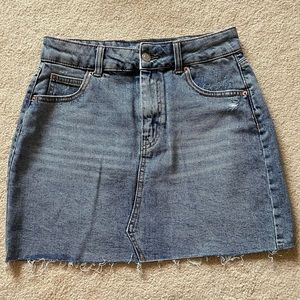 Denim mini skirt